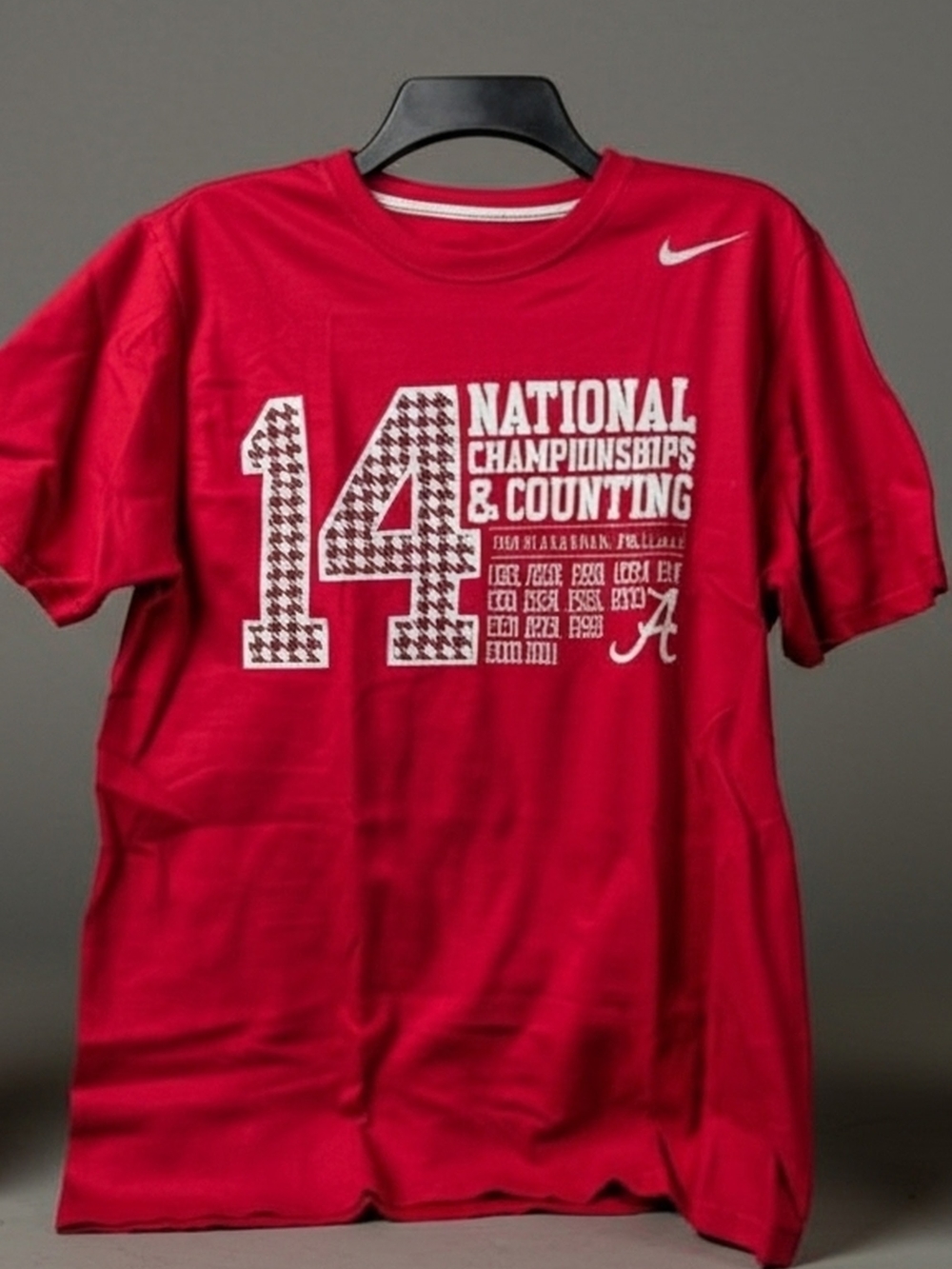 Nike Alabama Crimson Tide '14 National Championships' Red Tee